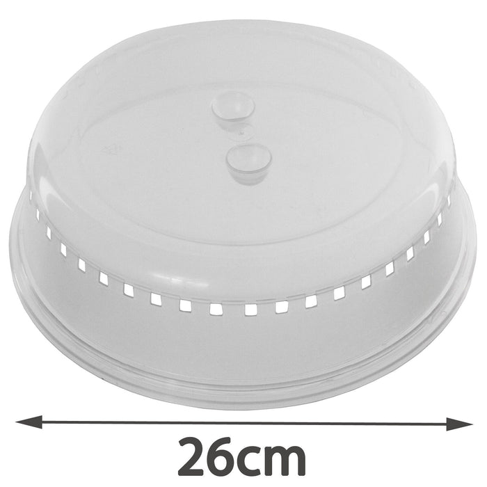 Microwave Plate Cover Dish Splash Splatter Guard Food Vented Lid Large 26cm / 260mm