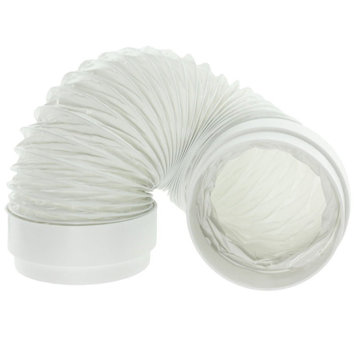 Air Conditioning External Vent Kit 4" 5" 6" 100mm 125mm 150mm Universal Exterior Wall Duct Set (White)