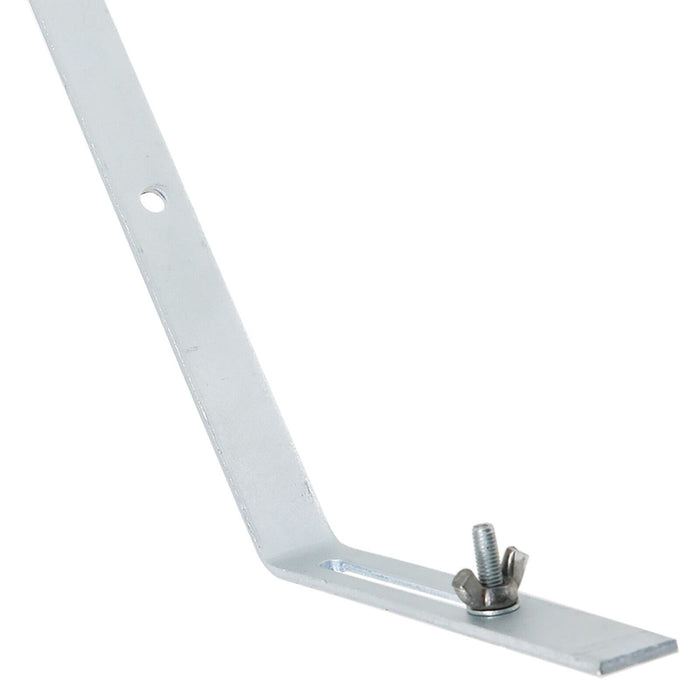 Gutter Top Rafter Bracket Universal Galvanised Steel Fascia Support Fixings (Pack of 5, 300mm)