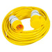 110V Extension Lead 14m 16A 2.5mm Heavy Duty Outdoor Construction Site Generator Cable (Yellow)