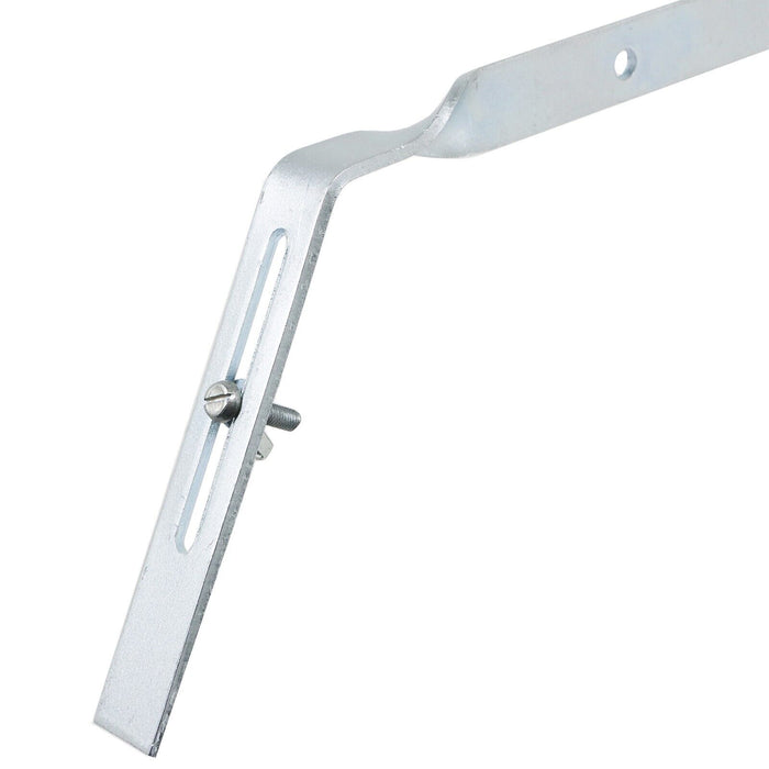 Gutter Side Rafter Bracket Universal Galvanised Steel Fascia Support Fixings (Pack of 5, 300mm)