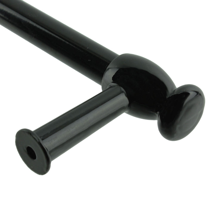 Oven Cooker Door Handle / Towel Rail Universal 'Cut to Size' (Black)