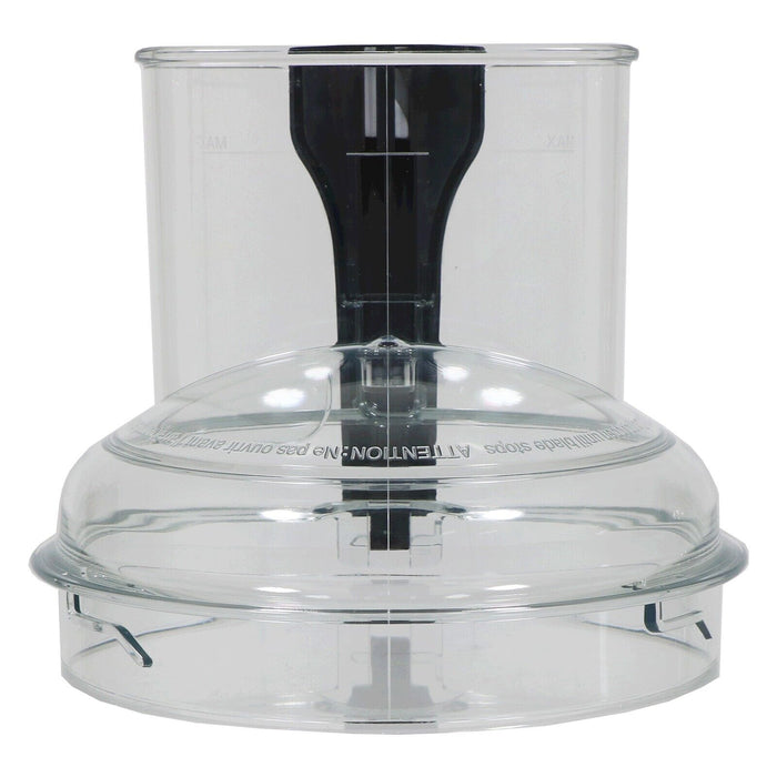 Magimix Mixer Bowl + Lid Cover for CS5200XL Food Processor (Clear with Black Handle, 17341 N, 17333)