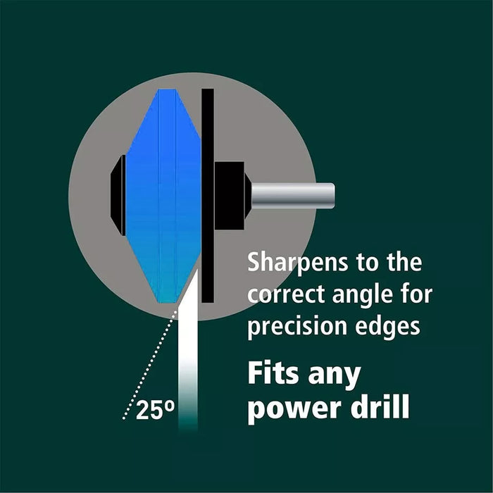 Kindling Splitter Blade Sharpener Drill Attachment Kit Log Wood Splitting Chisel Wedge Set (Large)