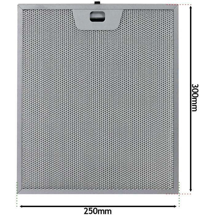 Metal Mesh Grease Filters for AEG Electrolux Zanussi Cooker Hood Extractor Vent Fan (Pack of 2, 250mm x 300mm)