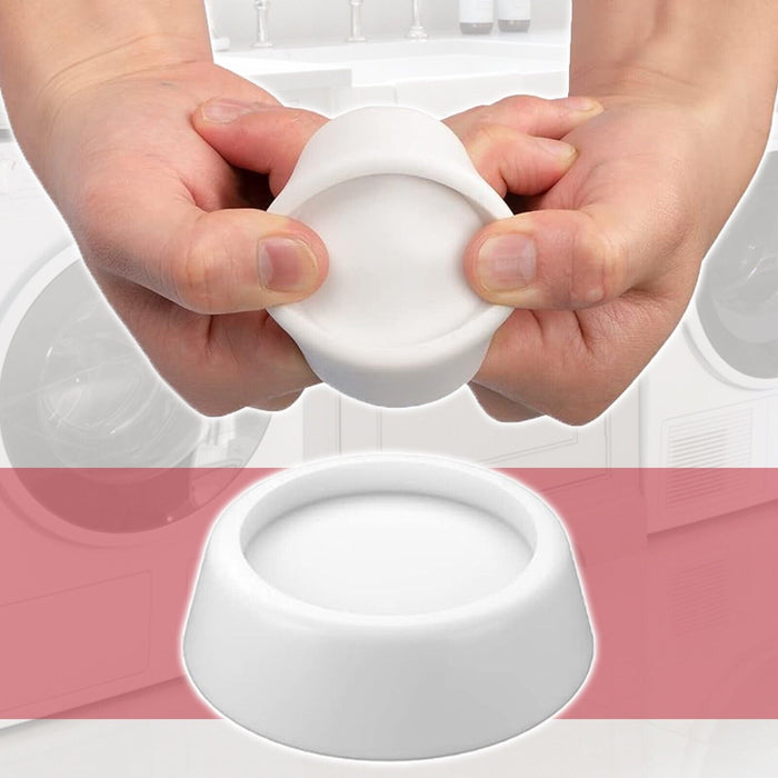 Anti Vibration Rubber Feet Appliance Furniture Non Slip Shock Absorber Pads (White, Pack of 4)