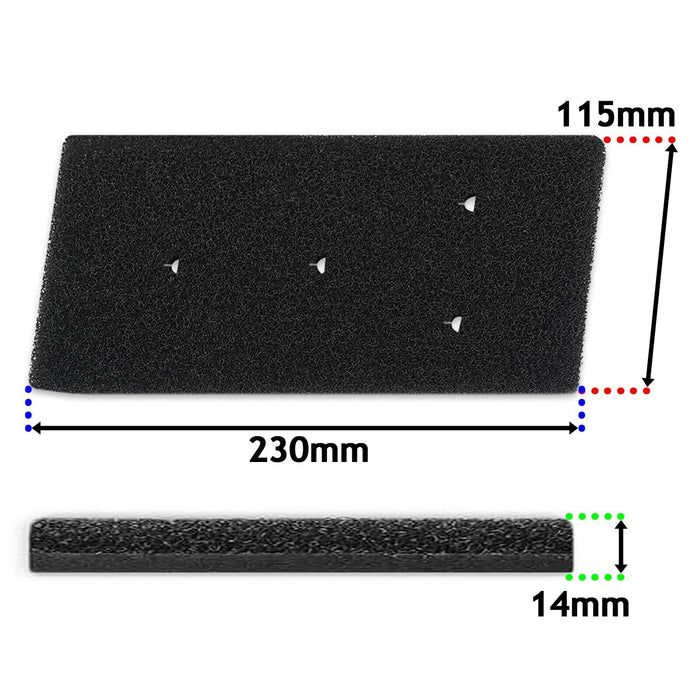 Tumble Dryer Foam Filter for WHIRLPOOL / BAUKNECHT Heat Pump Sponge Pad