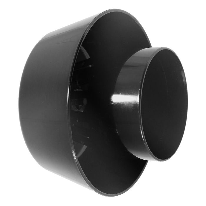 110mm Vent Extract Cowl Mushroom Soil Pipe Stack System Weather Ring Seal (Black)