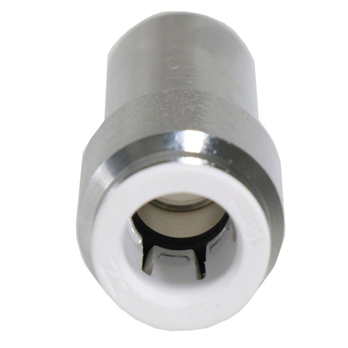 Radiator Valve 15mm x 10mm Pushfit Chrome Speed Fit Reducing Straight Compression Stem (Pack of 4)