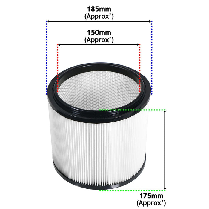 Wet & Dry Cartridge Filter for Guild 8815785 GWD30 8642240 GWD30P 16L 30L Vacuum Cleaner
