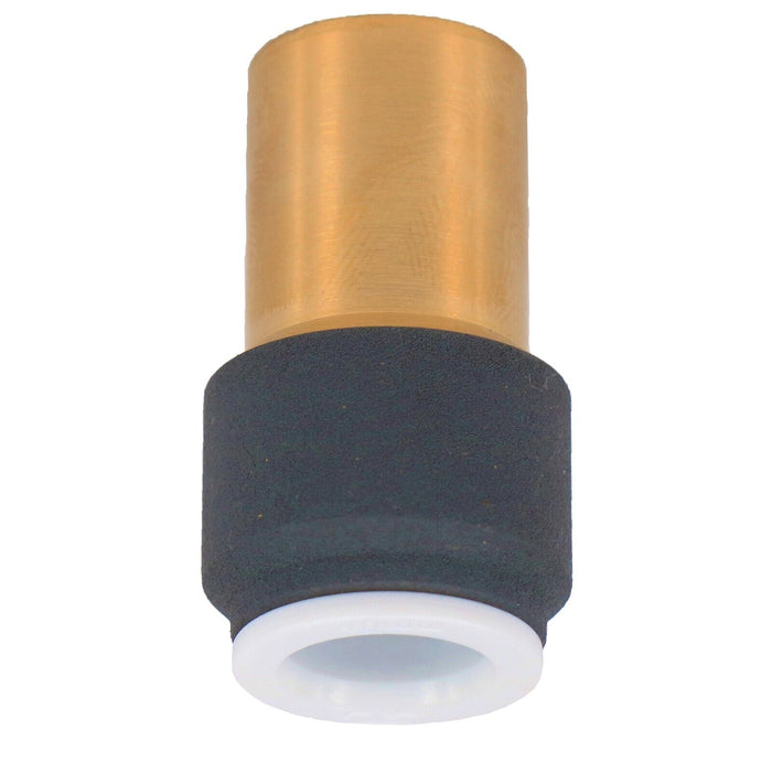 Radiator Valve 15mm x 10mm Anthracite Pushfit Reducing Straight Speed Fit Compression Stem