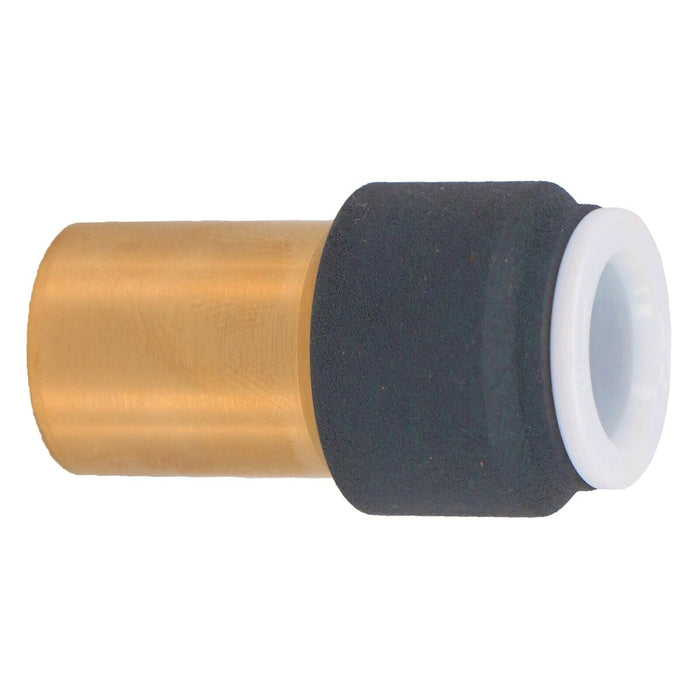 Radiator Valve 15mm x 10mm Anthracite Pushfit Reducing Straight Speed Fit Compression Stem Valves (Pack of 3)