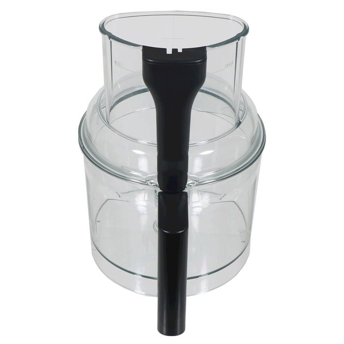 Magimix Mixer Bowl + Lid Cover for CS5200XL Food Processor (Clear with Black Handle, 17341 N, 17333)