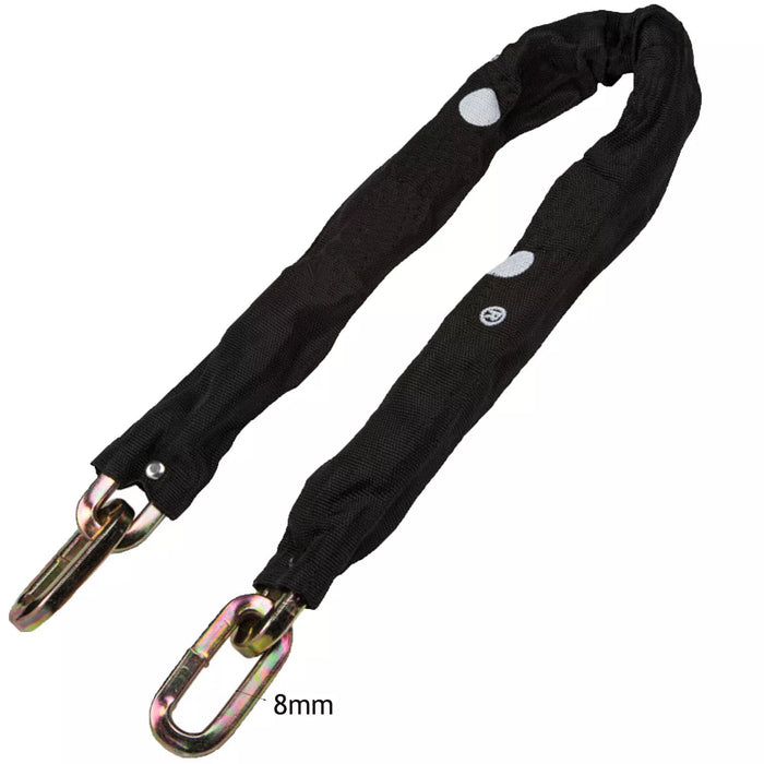 8mm 3ft Hardened Steel Square Security Chain Lock for Car Park Garage Lockup