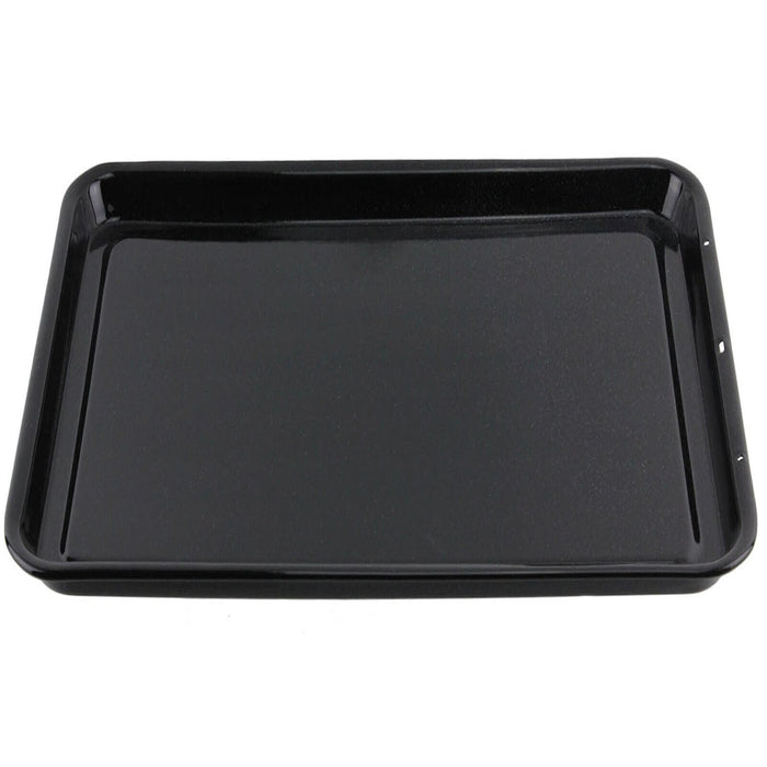 Enamel Oven Baking Tray Large Sheet Raised Shallow Non Stick Pan 417 x 300mm x 2