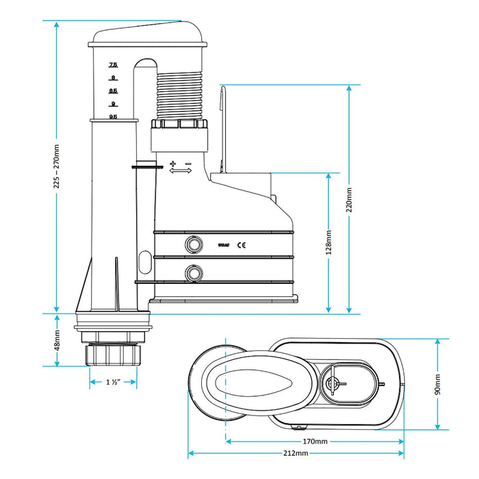 Housler 1/2″ Toilet Cistern Bottom Entry 1/2 inch Fill Valve CE UPC Wras Approved Housler 1/2″ Toilet Cistern Bottom Entry 1/2 inch Fill Valve CE UPC Wras Approved