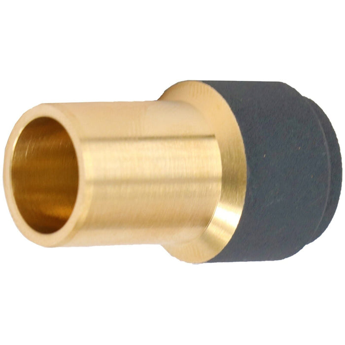 Radiator Valve 15mm x 10mm Anthracite Pushfit Reducing Straight Speed Fit Compression Stem Valves (Pack of 2)