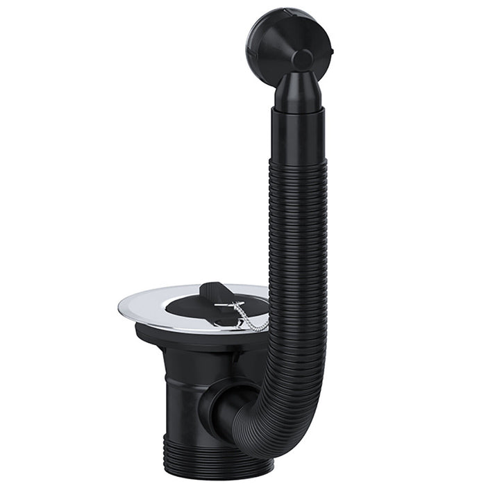 Sink Waste Combination Overflow Plug with Chain 40mm 1.5" (Round)