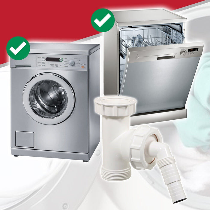 Appliance Trap Adaptor 40mm 1 1/2" Washing Machine Dishwasher Waste Pipe Tee Kit