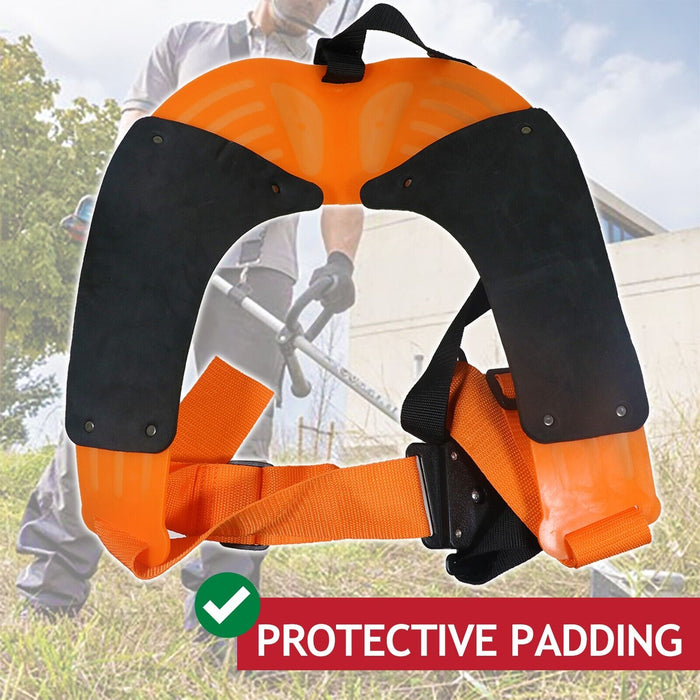 Double Harness for Honda Brushcutter Strimmer Trimmer Heavy Duty Padded Support (One Size)