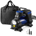 Digital Tyre Inflator 12V Car Bike Van Motorcycle Portable LED Air Compressor Pump (with Carry Bag)
