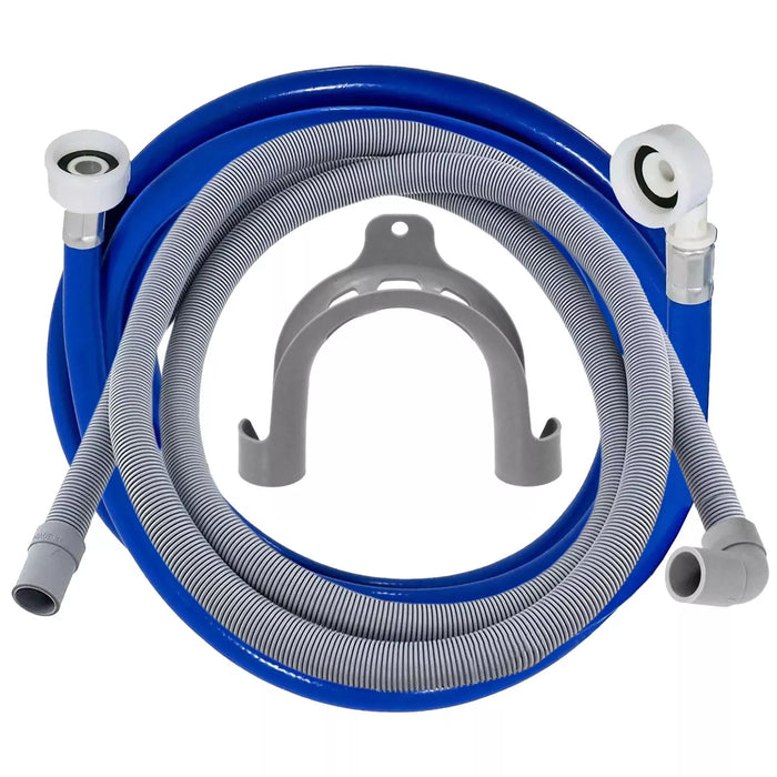 Drain Hose Kit Washing Machine Dishwasher Water Fill Angled Pipe Set Universal