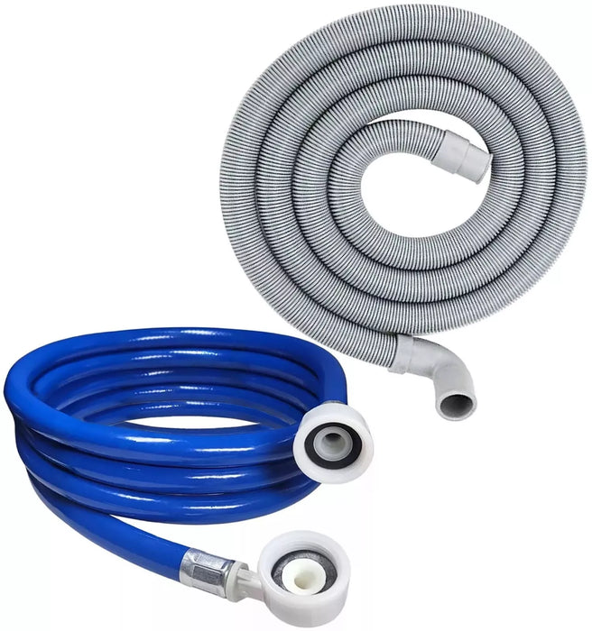 Drain Hose Kit Washing Machine Dishwasher Water Fill Angled Pipe Set Universal