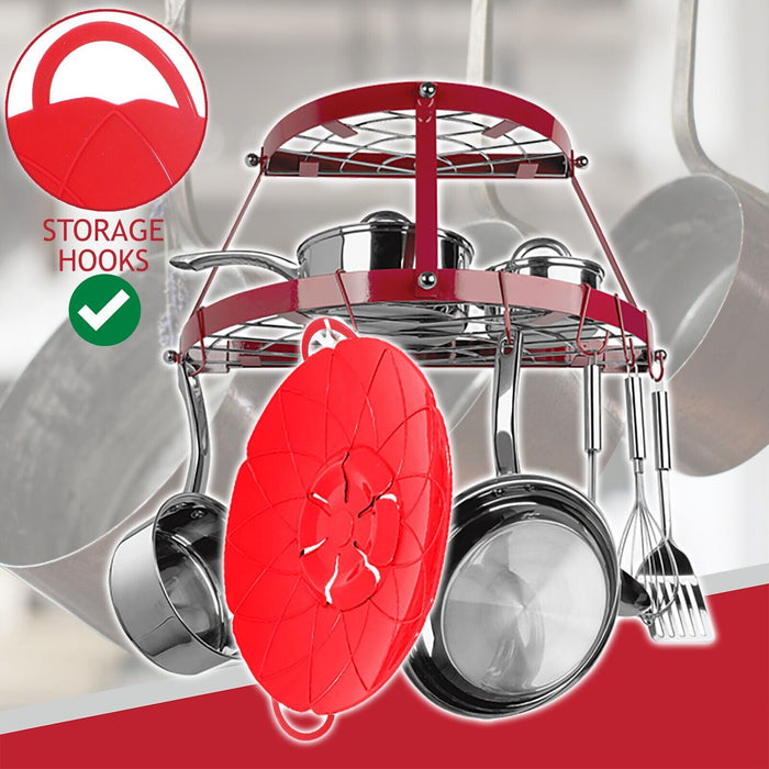 Pan Lid Spill Stopper Silicone Saucepan Pot Steamer Cover Anti Boiling Overflow Guard