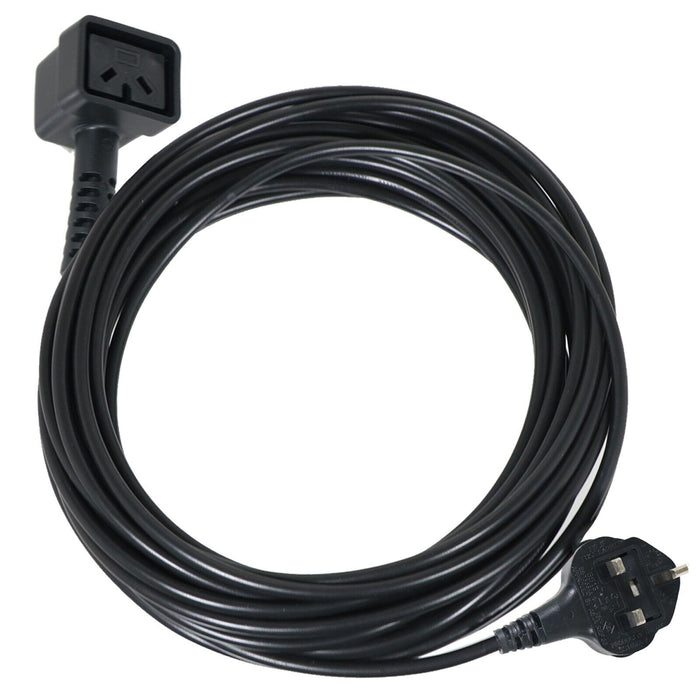 Power Cable for Numatic Vacuum Cleaner Mains Lead UK 2 Pin Plug 10m 236009 220945