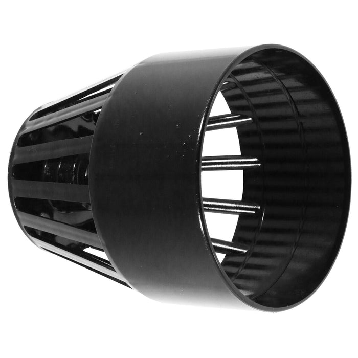 110mm Vent Terminal Soil Pipe Drain Stack System Ring Seal Bird Roof Cage (Black)