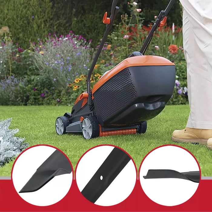Metal Blade for Flymo Chevron 32 32V 32VC Lawnmower (32cm, Type FLY046)