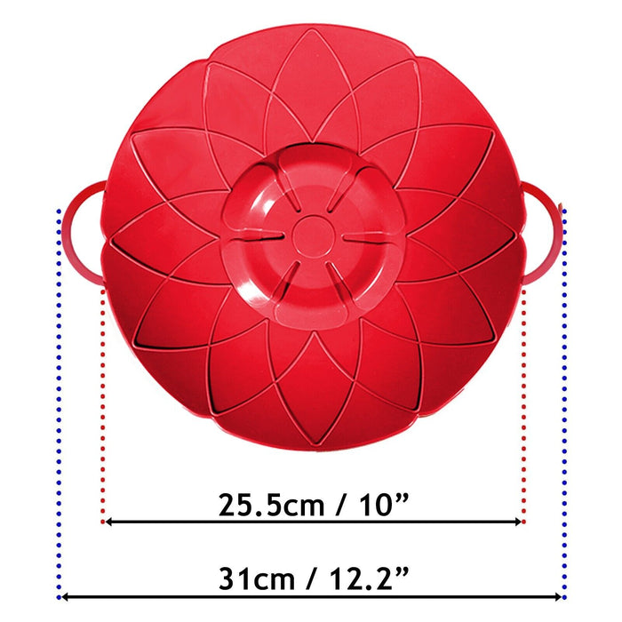 Pan Lid Spill Stopper Silicone Saucepan Pot Steamer Cover Anti Boiling Overflow Guards (Pack of 4)