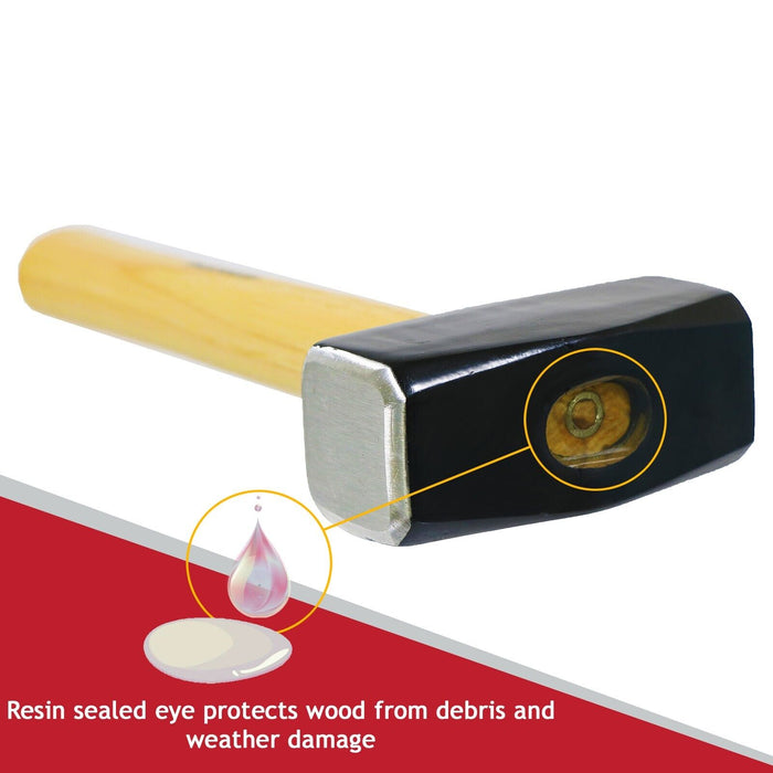 Log Splitter Hammer Kit (4lb / 2kg Lump Club Sledge + Wood Splitting Maul Wedges x 2)