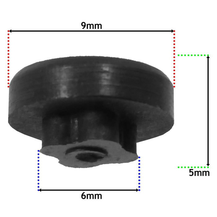 Hob Burner / Pan Support Rubber Buffer Feet for Smeg Oven / Cooker (Pack of 5)