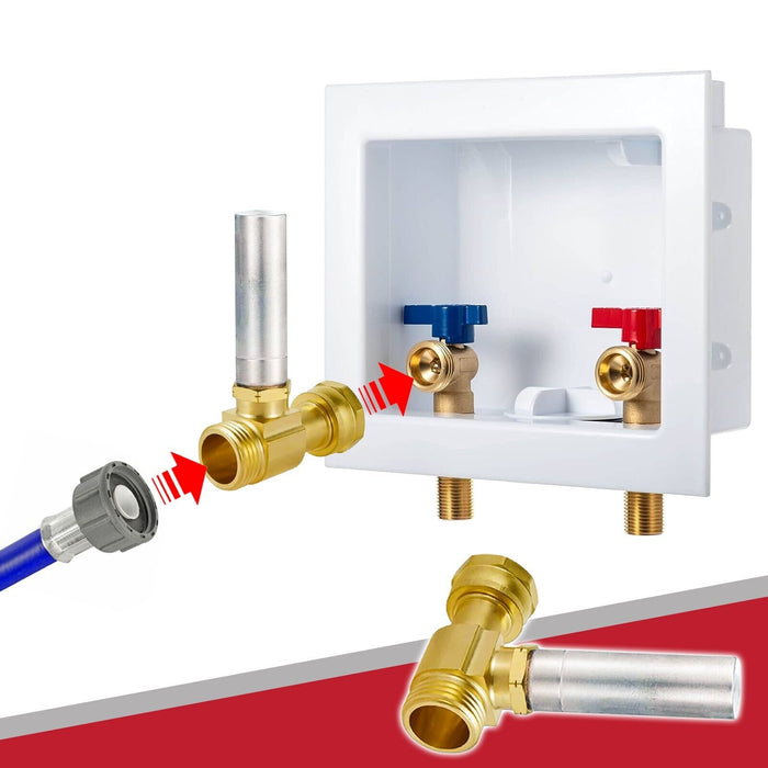 Water Hammer Arrestor 3/4" Brass Washing Machine / Dishwasher Pipe Noise Stop