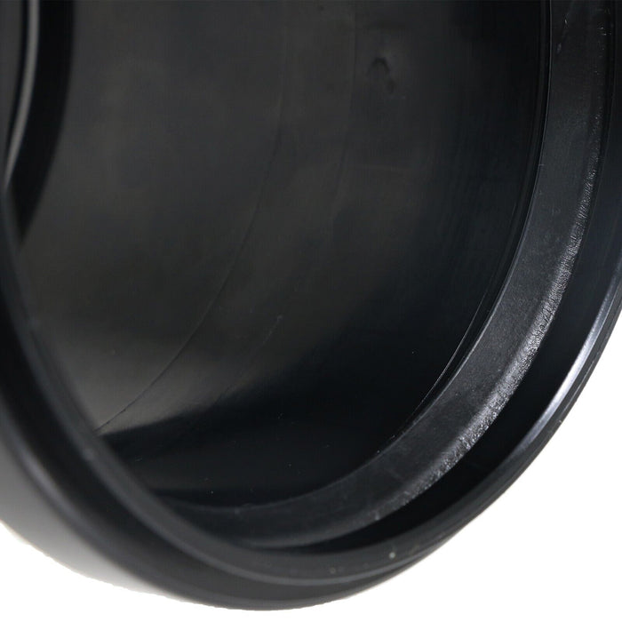 110mm 4" Soil Waste Pipe Double Socket Push Fit Straight Slip Coupler (Black)