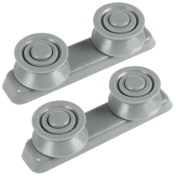 Kenwood Dishwasher Basket Slide Rail Runner Support Guide Rounded Wheels x 2 Sets KDW12 KDW45 KDW60 KDW8S KID60