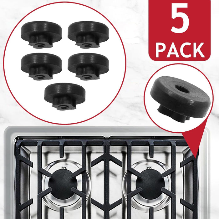 Hob Burner / Pan Support Rubber Buffer Feet for Smeg Oven / Cooker (Pack of 5)