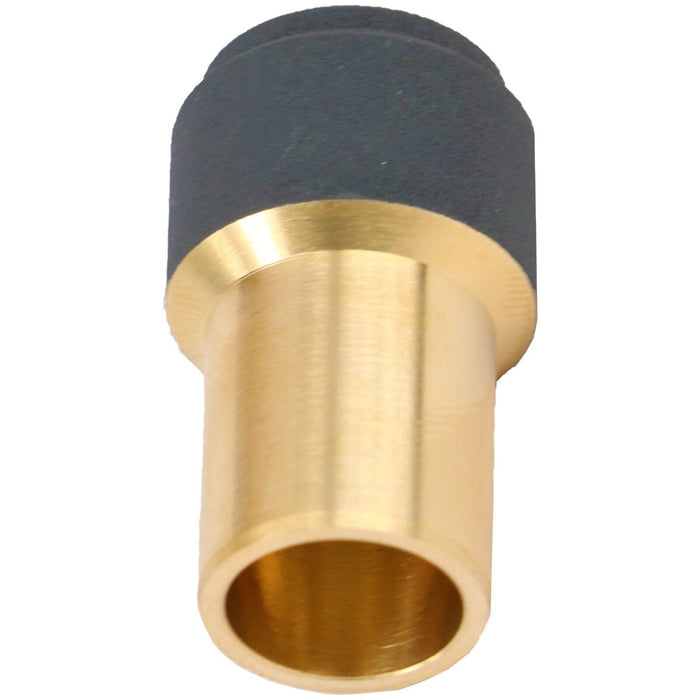 Radiator Valve 15mm x 10mm Anthracite Pushfit Reducing Straight Speed Fit Compression Stem Valves (Pack of 3)