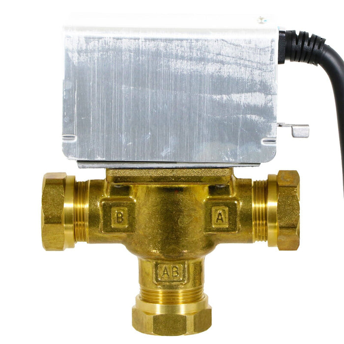 22mm Motorised 3 Port Mid Position Valve for Honeywell V4073A V4073A1039 fits Sunvic SDV2211 fits Siemens CMV322 ACL MA1/679-3