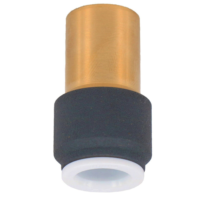 Radiator Valve 15mm x 10mm Anthracite Pushfit Reducing Straight Speed Fit Compression Stem Valves (Pack of 3)