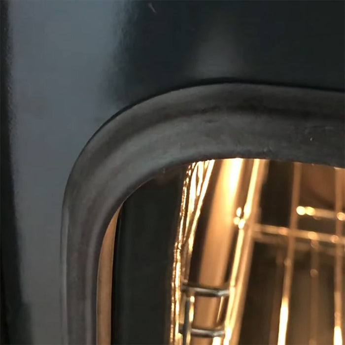 Main Rubber Door Seal with Corner Fixing Clips + Sealing Glue for Whirlpool Oven Cookers (445mm x 350mm)