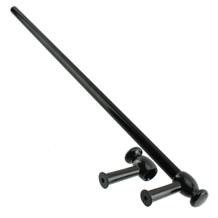 Oven Cooker Door Handle / Towel Rail Universal 'Cut to Size' (Black)