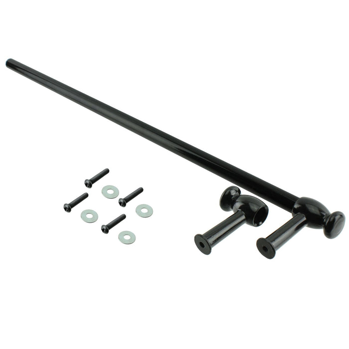 Door Handle / Towel Rail for Belling Oven Cooker 'Cut to Size' (Black)