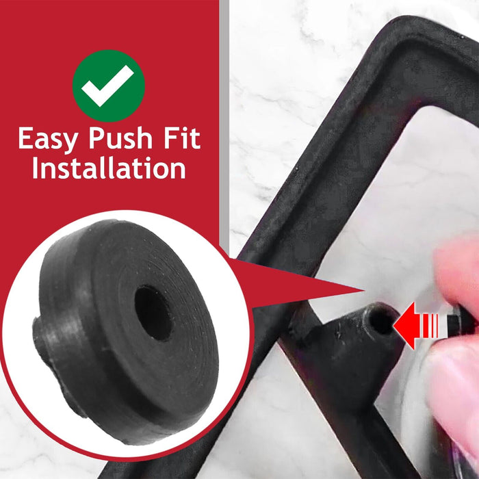 Hob Burner / Pan Support Rubber Buffer Feet for Smeg Oven / Cooker (Pack of 5)