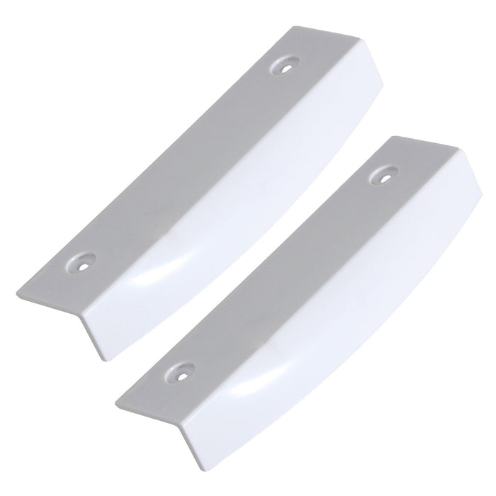 Universal Replacement Fridge Freezer Handgrip Door Handle (White, 145mm, Pack of 2 Handles)