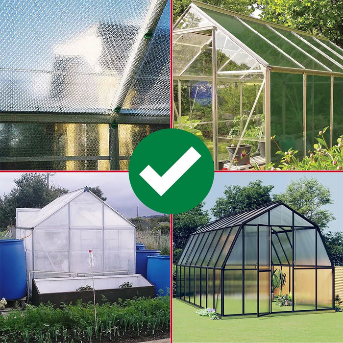 Greenhouse Corner Insulation Shading Fixers Bubble Wrap PVC Plastic Frame Clips (Pack of 20)