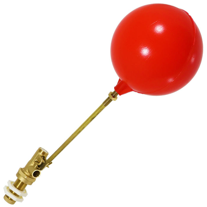 1/2" Part 1 Valve High Pressure Side Entry Toilet Cistern Ballcock 4 1/2" Ball Float Kit