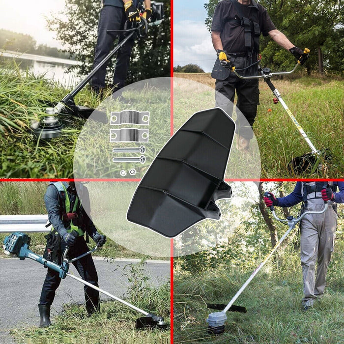 Universal Strimmer Grip Handle + Blade Guard Brushcutter Trimmer Pole Shaft Kit (24mm, 26mm, 28mm)