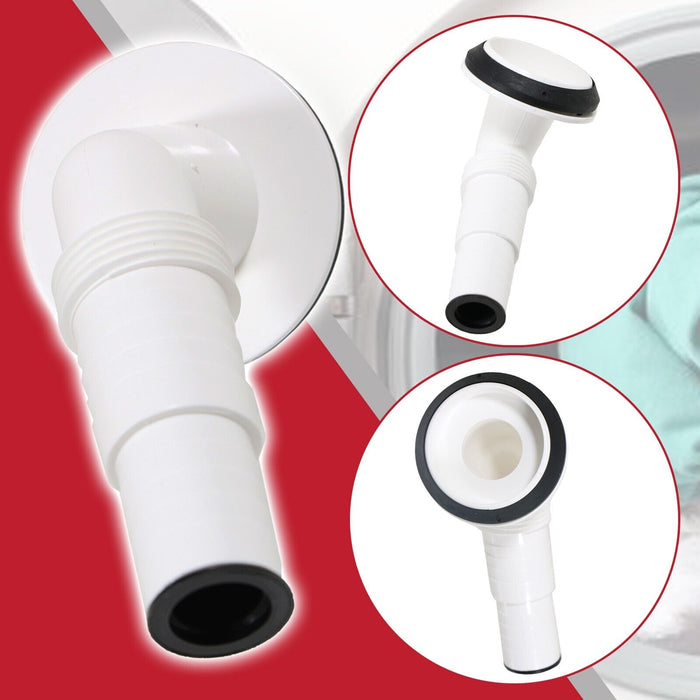 Appliance Trap Adaptor 40mm 1 1/2" Washing Machine Dishwasher Waste Pipe Tee + Clip Kit